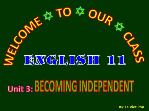 Unit 3. Becoming independent. Lesson 1. Getting started