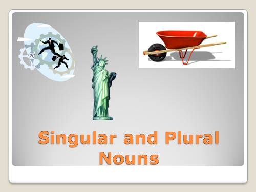 singular nouns and plurals