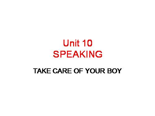 Unit 10. Healthy lifestyle and longevity. Lesson 4. Speaking