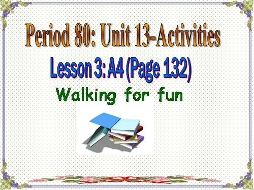 Unit 13. Activities