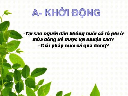 Bài 35. Môi trường sống và các nhân tố sinh thái