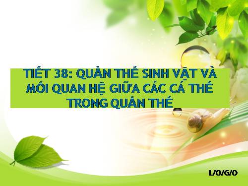 Bài 36. Quần thể sinh vật và mối quan hệ giữa các cá thể trong quần thể