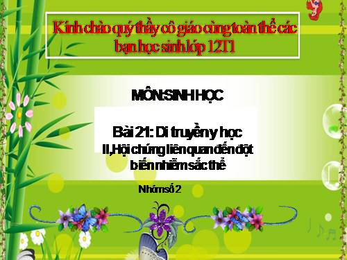 Bài 21. Di truyền y học