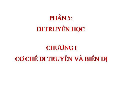 Bài 1. Gen, mã di truyền và quá trình nhân đôi ADN