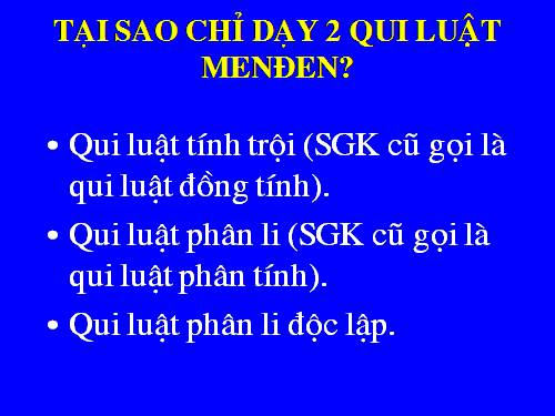 Bài 8. Quy luật Menđen: Quy luật phân li