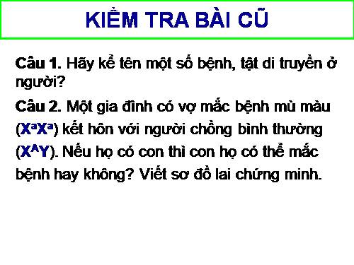 Bài 22. Bảo vệ vốn gen của loài người và một số vấn đề xã hội của di truyền học