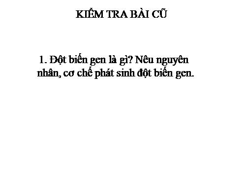 Bài 5. Nhiễm sắc thể và đột biến cấu trúc nhiễm sắc thể