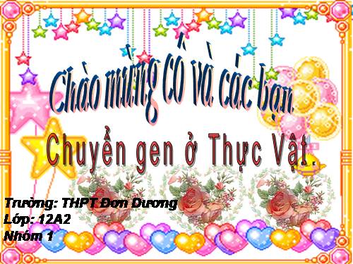 công nhgệ gen thực vật