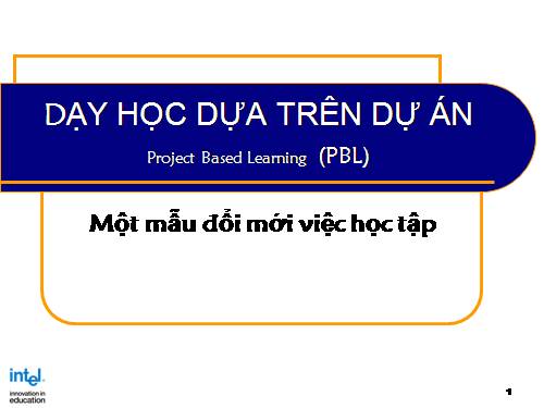 PP dạy học theo dự án