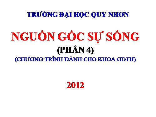 Bài 32. Nguồn gốc sự sống