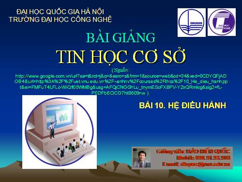 Tin học: Hệ điều hành