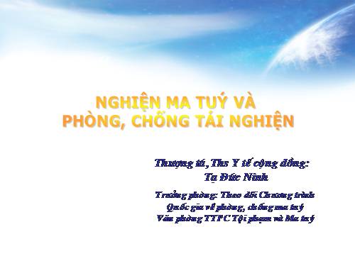 Bài giảng phòng chống ma túy