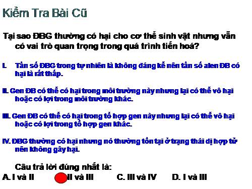 Bài 27. Quá trình hình thành quần thể thích nghi