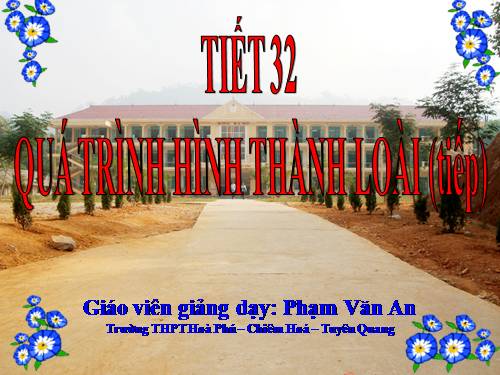 Bài 30. Quá trình hình thành loài (tiếp theo)