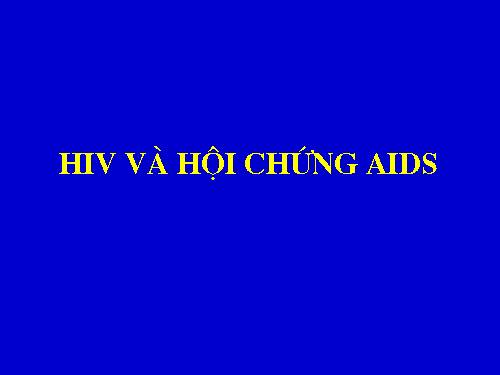 HIV va hoi chung AIDS