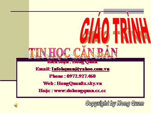 Tin học: STGT tin học căn bản