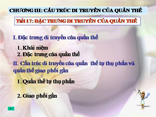 Bài 16. Cấu trúc di truyền của quần thể