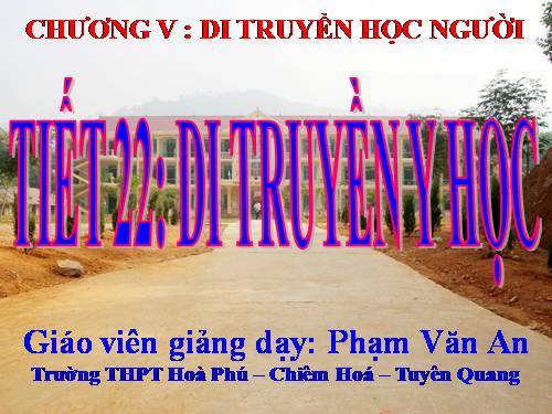 Bài 21. Di truyền y học