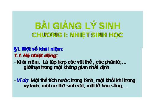 bài giảng lý sinh