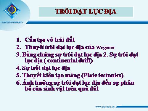 TRÔI DẠT LỤC ĐỊA