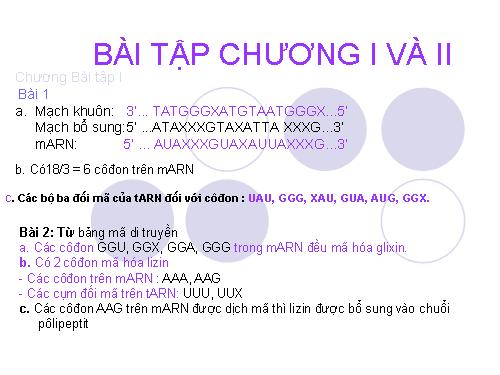 Bài 15. Bài tập chương I và chương II