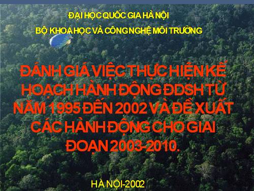 Hoat dong da dang sinh hoc VN