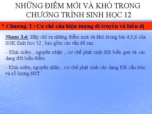Bài 4. Đột biến gen