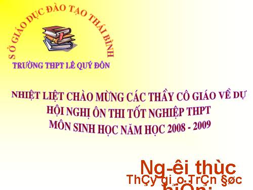 Hướng dẫn ôn thi tốt nghiệp Sinh 12 ( Sinh Thái Học) - ( 08-09)