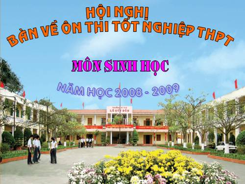 Hướng dẫn ôn thi tốt nghiệp THPT ( 08-09)