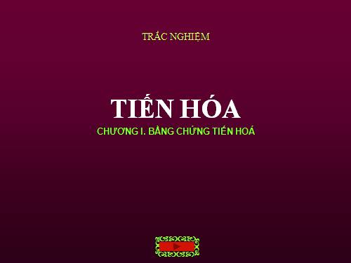 trắc nghiệm tiến hóa