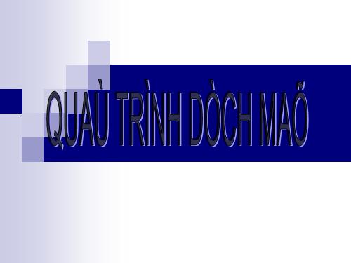 Qua trinh dich ma