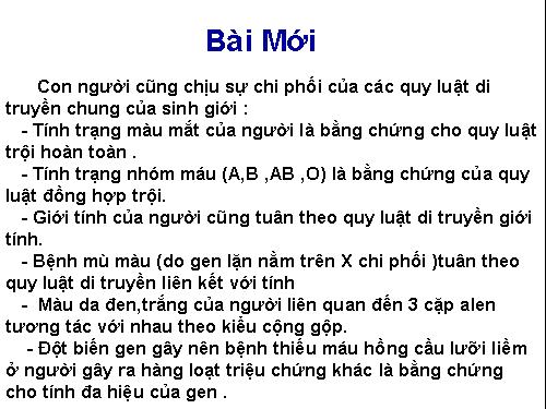 Bài 21. Di truyền y học