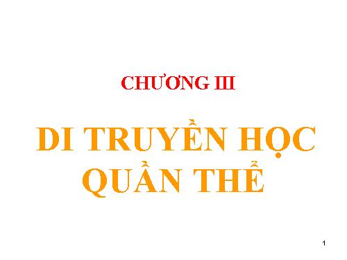 Bài 17. Cấu trúc di truyền của quần thể (tiếp theo)