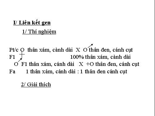 Bài 11. Liên kết gen và hoán vị gen