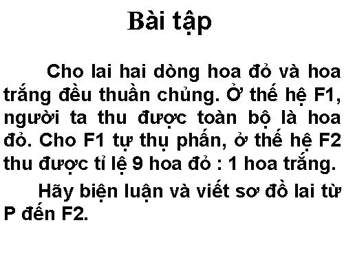 Bài 10. Tương tác gen và tác động đa hiệu của gen