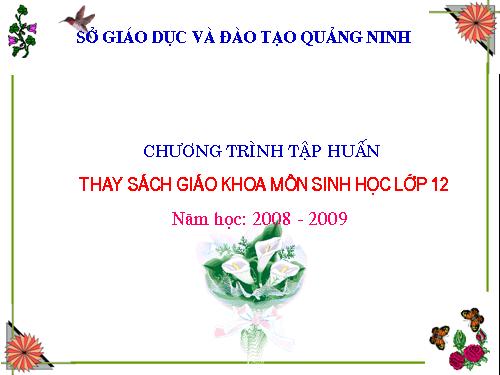 Những điểm mới về:Tính quy luật của hiện tượng DT và DTH quần thể