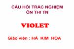 TRẮC NGHIỆM ÔN TẬP(SỐ 2)