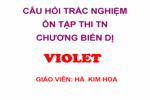 TRẮC NGHIỆM ÔN TẬP(SỐ 1)