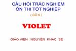 TRẮC NGHIỆM ÔN TẬP TN ( sỐ 6)