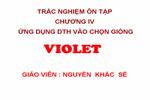 TRẮC NGHIỆM ÔN TẬP PHẦN DTH VÀ CHỌN GIỐNG