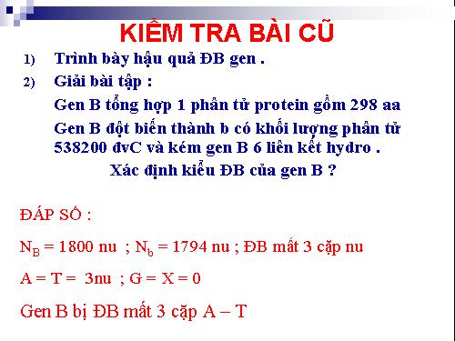 Bài 5. Nhiễm sắc thể và đột biến cấu trúc nhiễm sắc thể