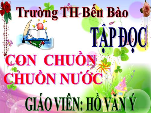 Tuần 31. Con chuồn chuồn nước