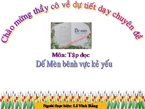 Tuần 1. Dế Mèn bênh vực kẻ yếu