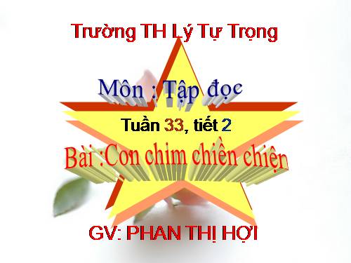 Tuần 33. Con chim chiền chiện