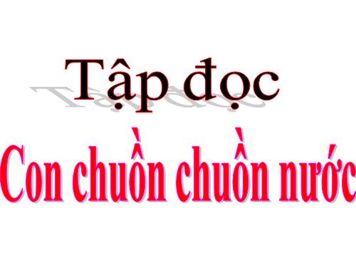 Tuần 31. Con chuồn chuồn nước