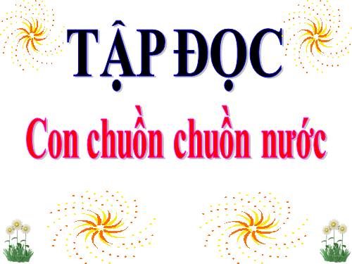 Tuần 31. Con chuồn chuồn nước