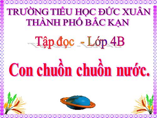 Tuần 31. Con chuồn chuồn nước