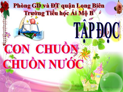 Tuần 31. Con chuồn chuồn nước