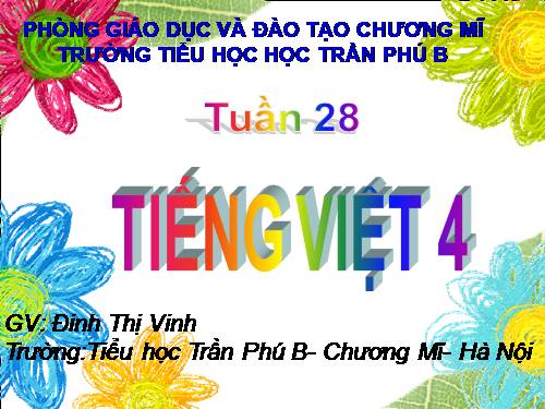 Tuần 28. Ôn tập Giữa Học kì II