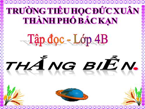 Tuần 26. Thắng biển